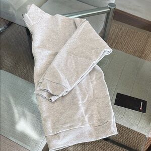 Gray 3/4 zipper lululemon sweatshirt